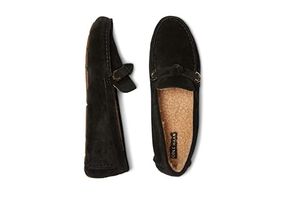Cole Haan Womens Evelyn Bow Driver Shoes - Black